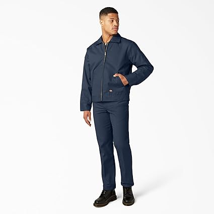 Dickies Men's Insulated Eisenhower Front-Zip Jacket, Black, S